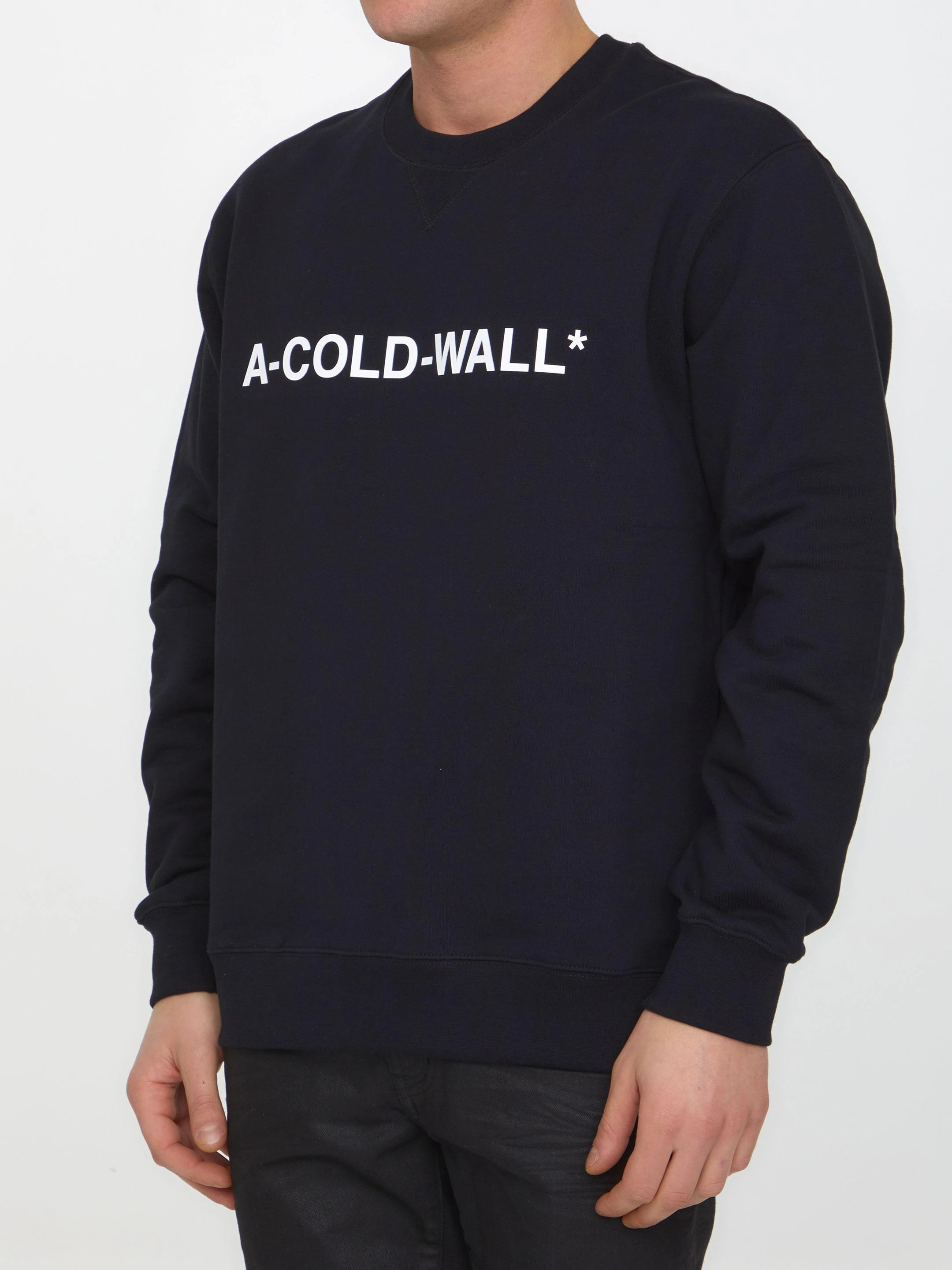 商品【商品预售7天】 A-COLD-WALL*|A-COLD-WALL* 男士针织毛衣 ACWMW082BLACK 黑色,价�格¥1050,第4张图片详细描述