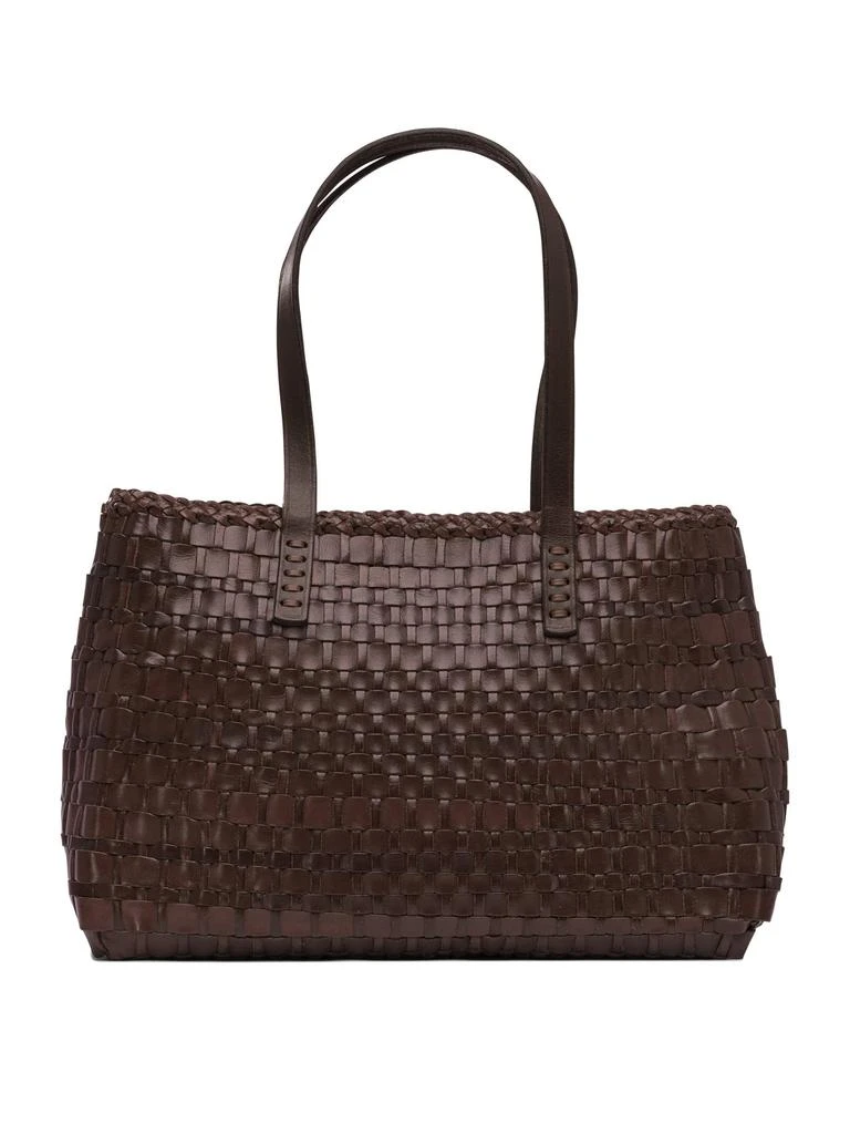 商品DRAGON DIFFUSION|Salvage Irregular Woven Tote 35x25x12 Cm Shoulder Bags Brown,价格¥2553,第1张图片