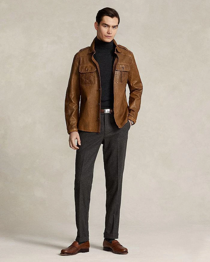 商品Ralph Lauren|Washed Leather Utility Jacket,价格¥4006,第2张图片详细描述