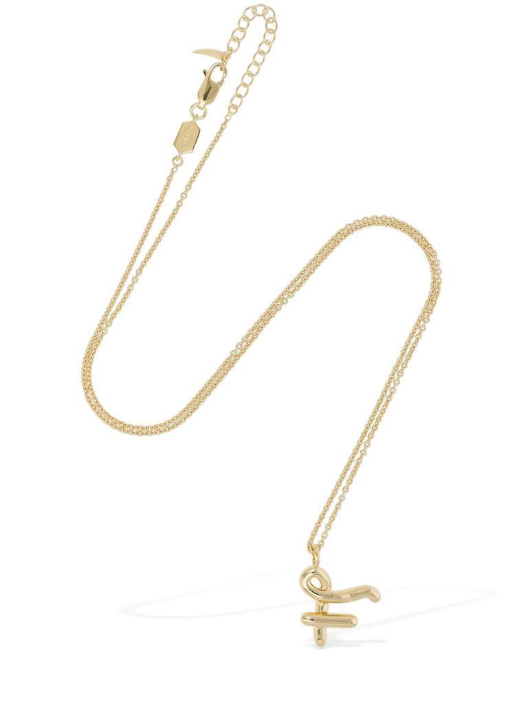 商品Missoma|Curvy Molten "f" Pendant Necklace,价格¥810,第5张图片详细描述