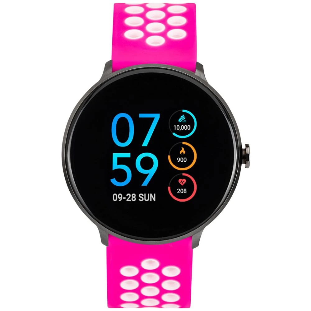 商品iTouch|Women's Fuchsia & White Silicone Strap Touchscreen Sport Smart Watch 43.2mm,价格¥708,第1张图片
