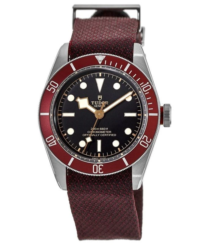 商品Tudor|Tudor Black Bay 41 Red Bezel Burgundy Fabric Strap Men's Watch M79230R-0009,价格¥28295,第1张图片