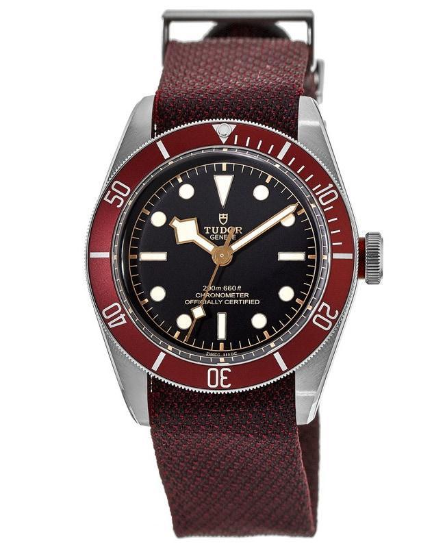 商品Tudor|Tudor Black Bay 41 Red Bezel Burgundy Fabric Strap Men's Watch M79230R-0009,价格¥25006,第1张图片