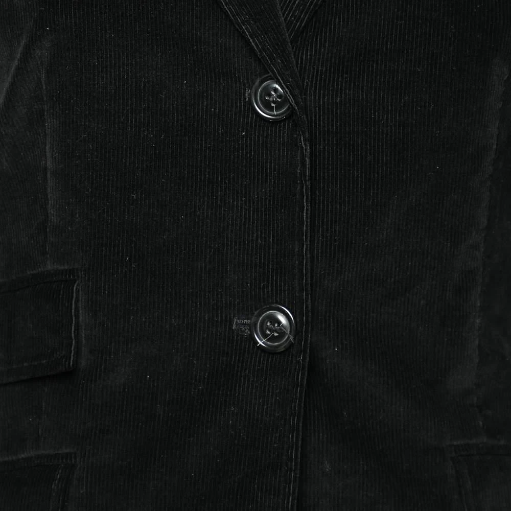 商品[二手商品] Weekend Max Mara|Weekend Max Mara Black Corduroy Button Front Blazer M,价格¥883,第4张图片详细描述
