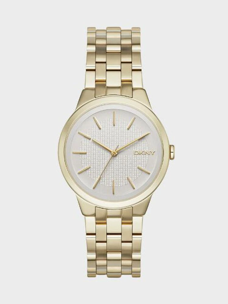 商品DKNY|Park Slope Three Hand Stainless Steel Watch- Gold-Tone,价格¥984,第1张图片