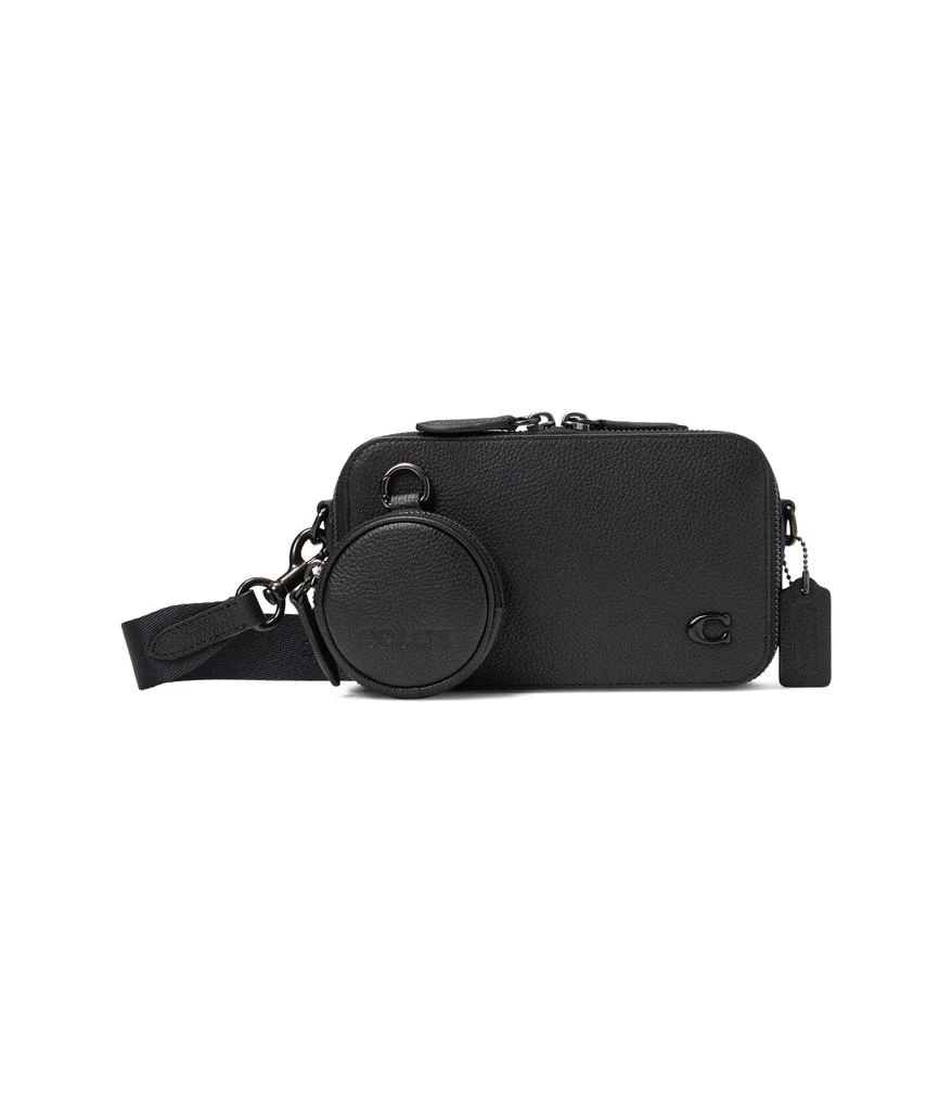 商品Coach|Charter Slim Crossbody in Pebble Leather with Sculpted C Hardware Branding,价格¥1183,第1张图片