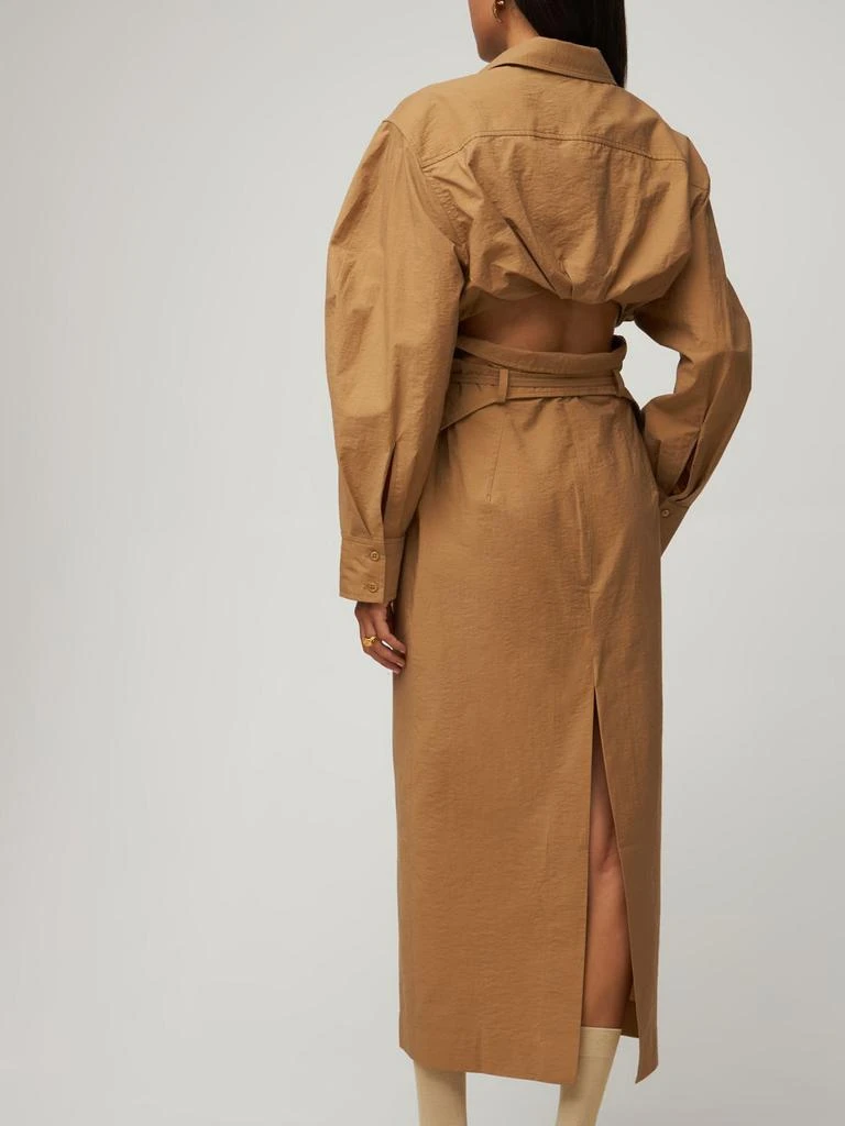 商品Jacquemus|La Robe Uzco Cotton Canvas Midi Dress,价格¥1533,第2张图片详细描述