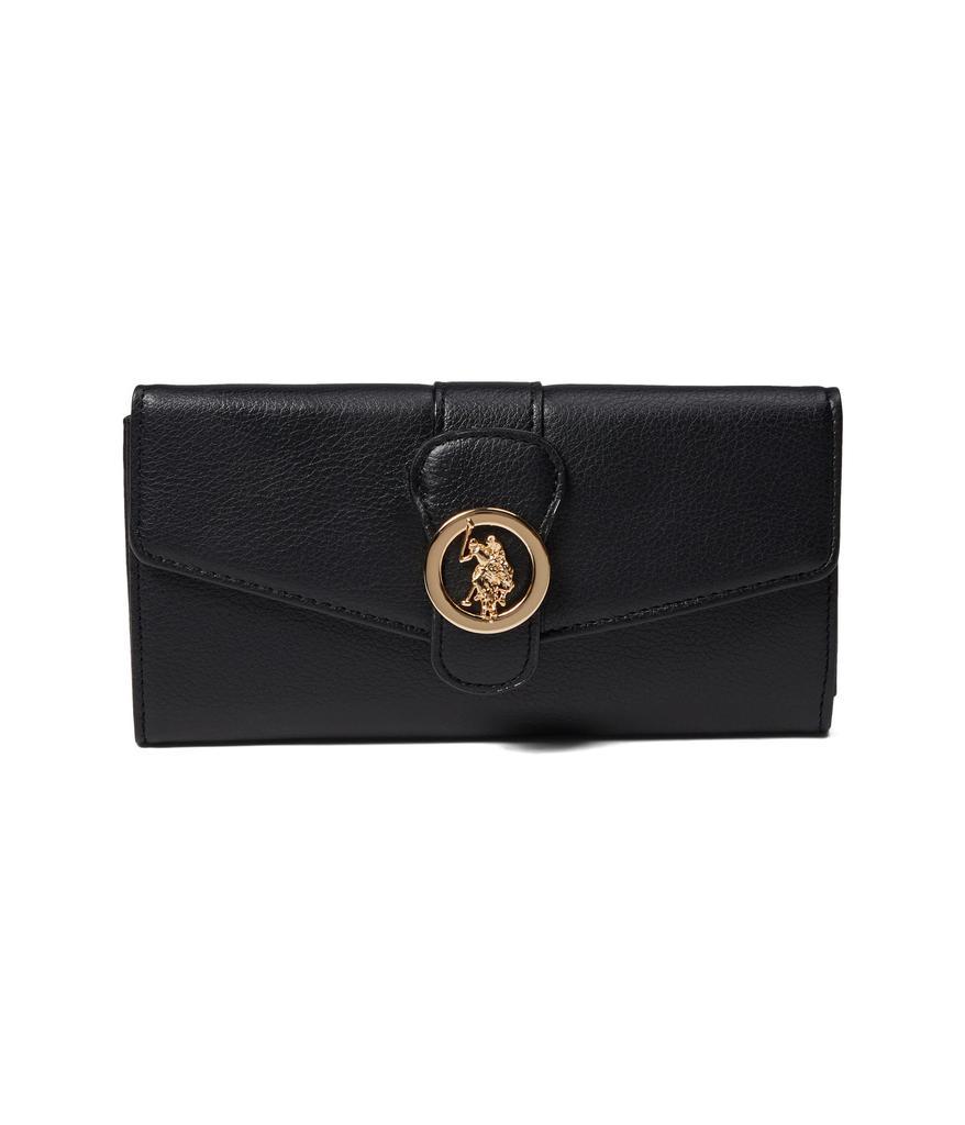 商品U.S. POLO ASSN.|Medallion Large Flap Wallet,价格¥133,第1张图片