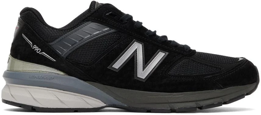 商品New Balance|Black Made In US 990 v5 Sneakers,价格¥1773,第1张图片