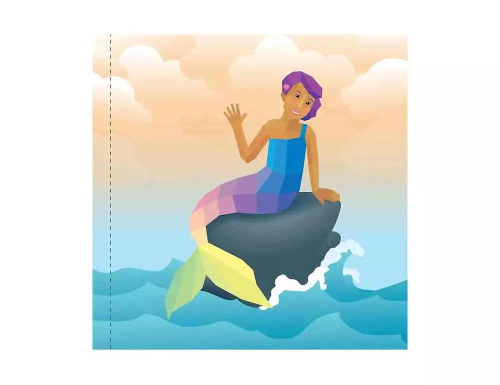 商品Barnes & Noble|Paint by Sticker Kids- Mermaids Magic - Create 10 Pictures One Sticker at a Time Includes Glitter Stickers by Workman Publishing,价格¥81,第2张图片详细描述