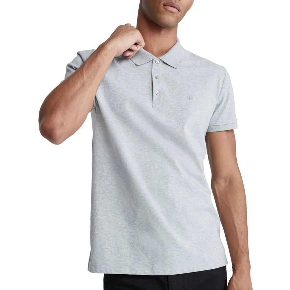 商品Calvin Klein|Men's Slim-Fit Monogram Logo Polo Shirt,价格¥255,第3张图片详细描述