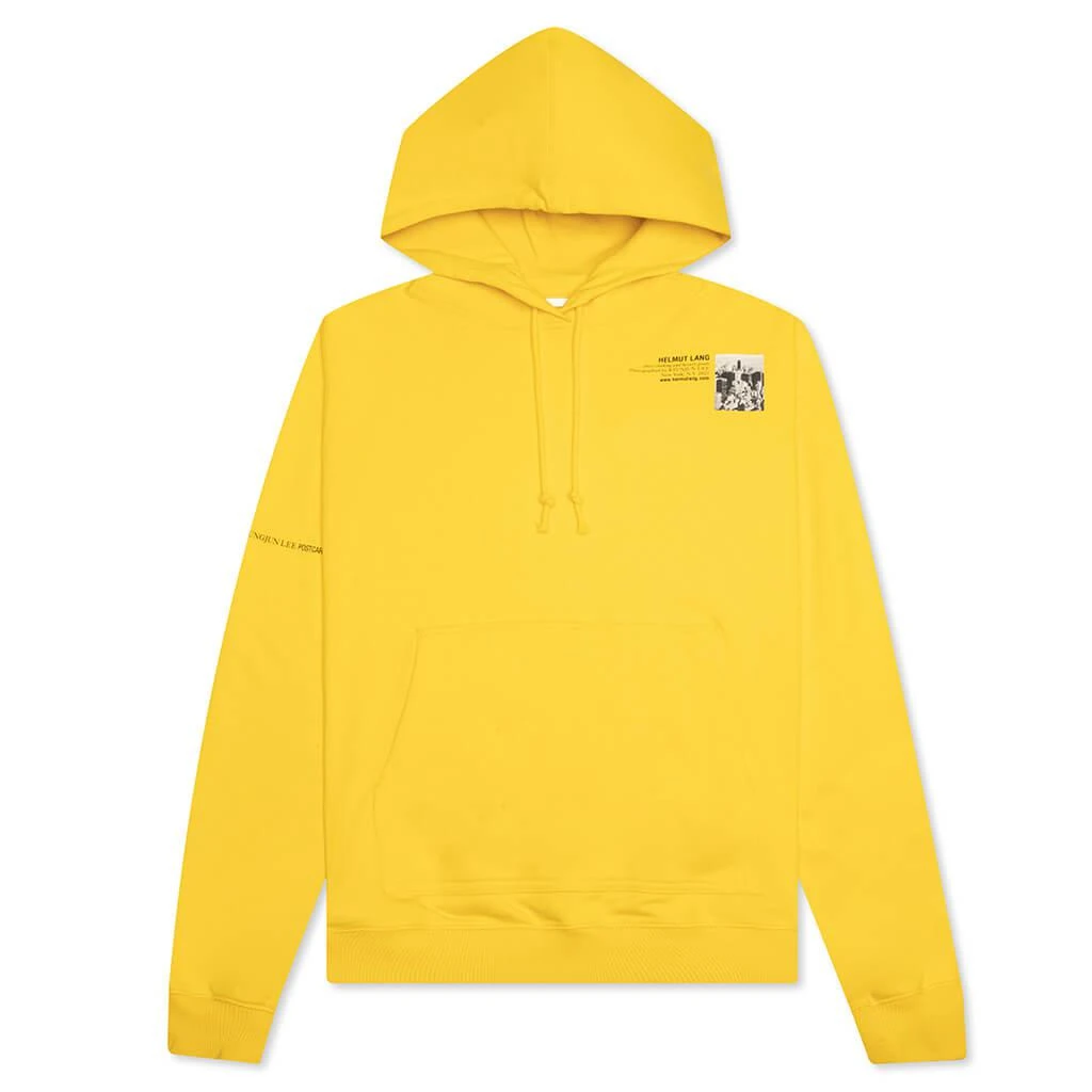 商品Helmut Lang|Helmut Lang New York Postcard Hoodie - Taxi Yellow,价格¥1565,第1张图片