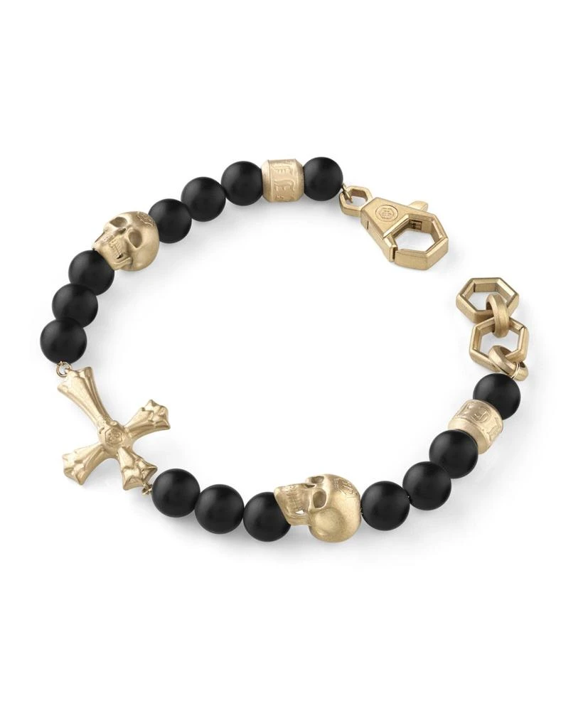 商品Philipp Plein|Whisper Onyx Beads Bracelet,价格¥1127,第1张图片