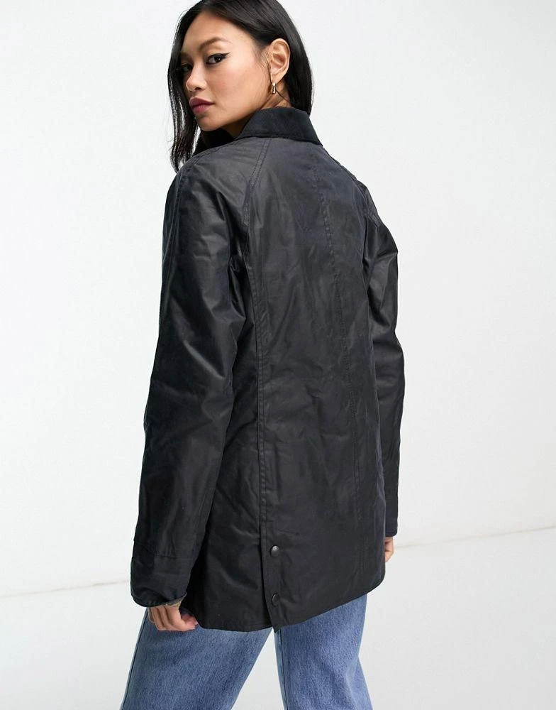 商品Barbour|Barbour Beadnell wax jacket in navy,价格¥2238,第4张图片详细描述