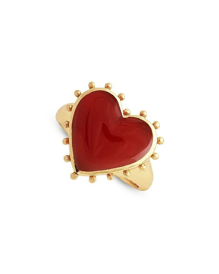 商品Anabel Aram|Red Onyx Heart Ring,价格¥550,第2张图片详细描述