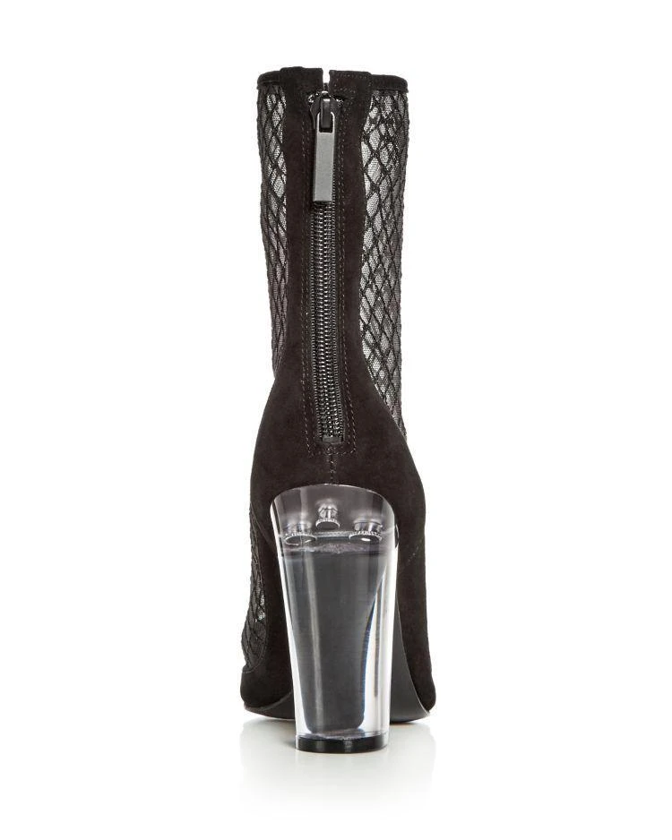 商品KENDALL and KYLIE|Women's Haven Embroidered Mesh & Suede High Block Heel Booties - 100% Exclusive,价格¥1370,第4张图片详细描述
