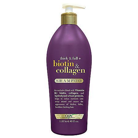 商品OGX|OGX Thick & Full + Biotin & Collagen Shampoo (40 fl. oz.),价格¥112,第1张图片