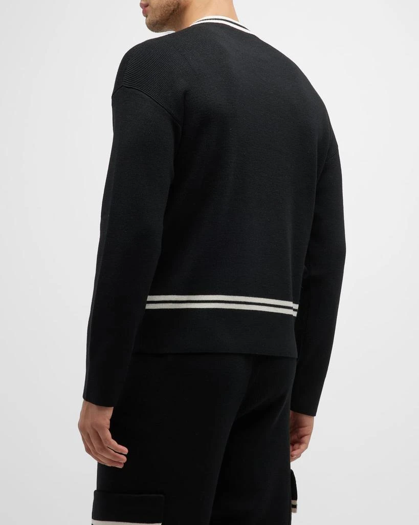 商品Palm Angels|Men's Track Band Wool Sweater,价格¥2470,第5张图片详细描述