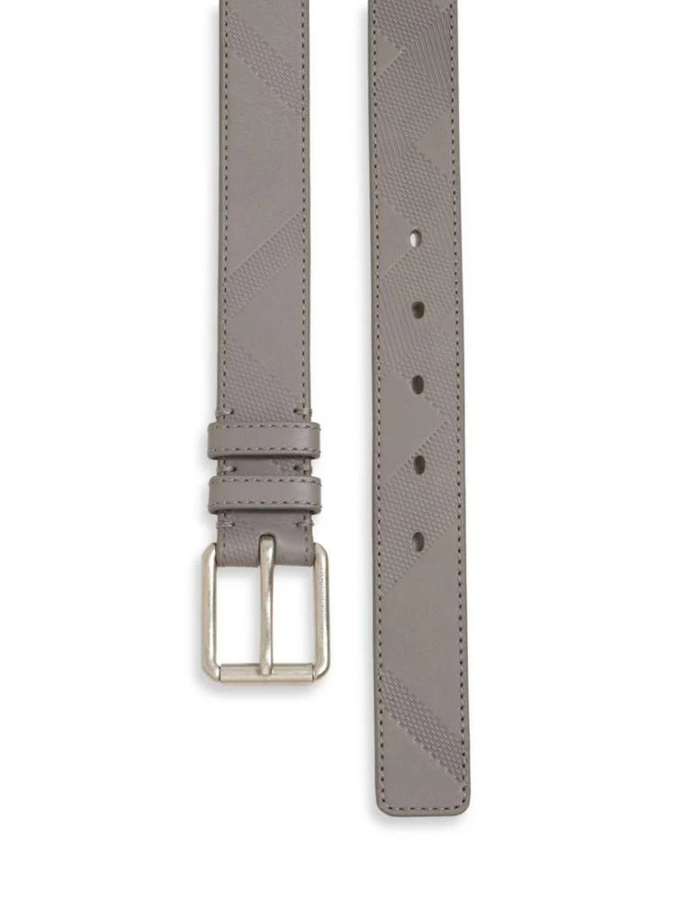 商品Burberry|Check-Embossed Leather Belt,价格¥1555,第2张图片详细描述