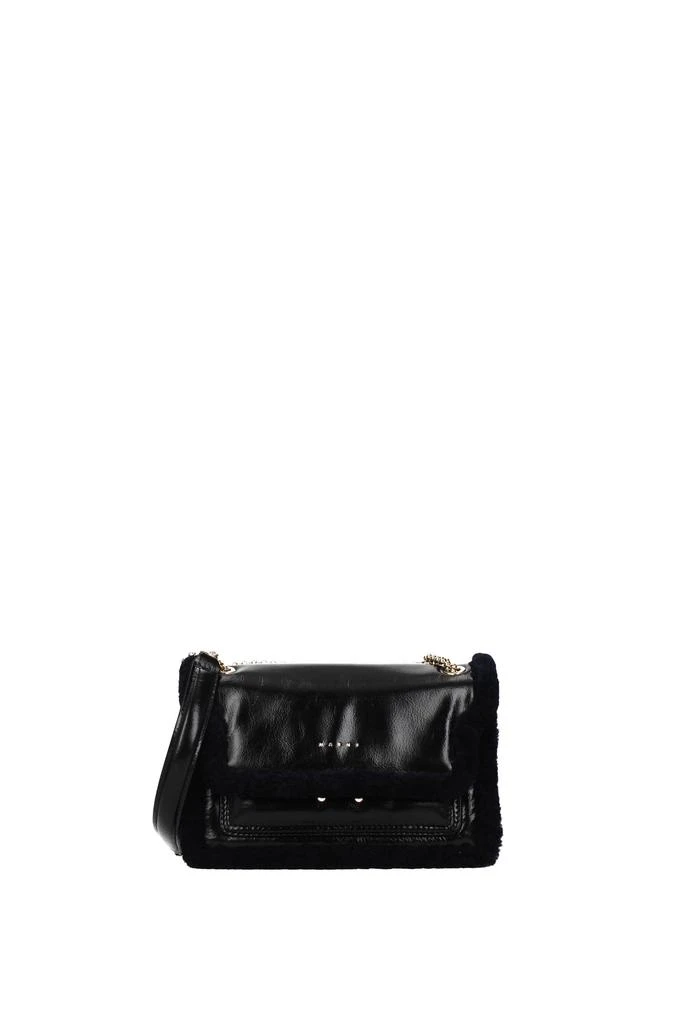 商品Marni|Crossbody Bag Leather Black,价格¥10398,第1张图片