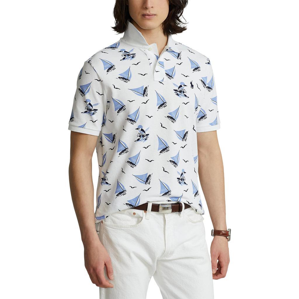 商品Ralph Lauren|Printed Short Sleeve Polo Shirt,价格¥736,第1张图片
