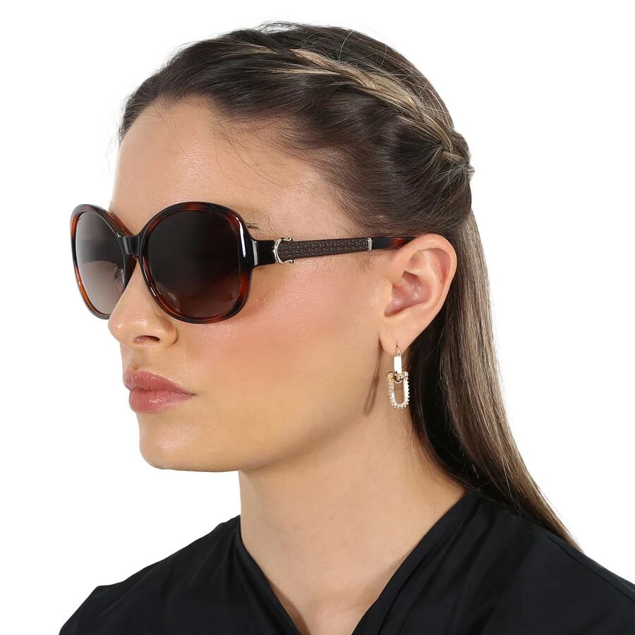 商品Salvatore Ferragamo|Salvatore Ferragamo Brown Gradient Butterfly Sunglasses SF744SLA 214 59,价格¥586,第2张图片详细描述