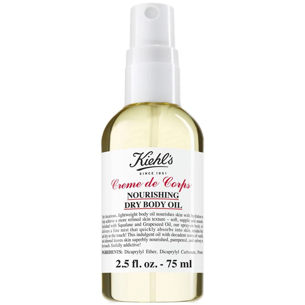 商品Kiehl's|Creme de Corps Nourishing Dry Body Oil, 2.5-oz.,价格¥134,第1张图片