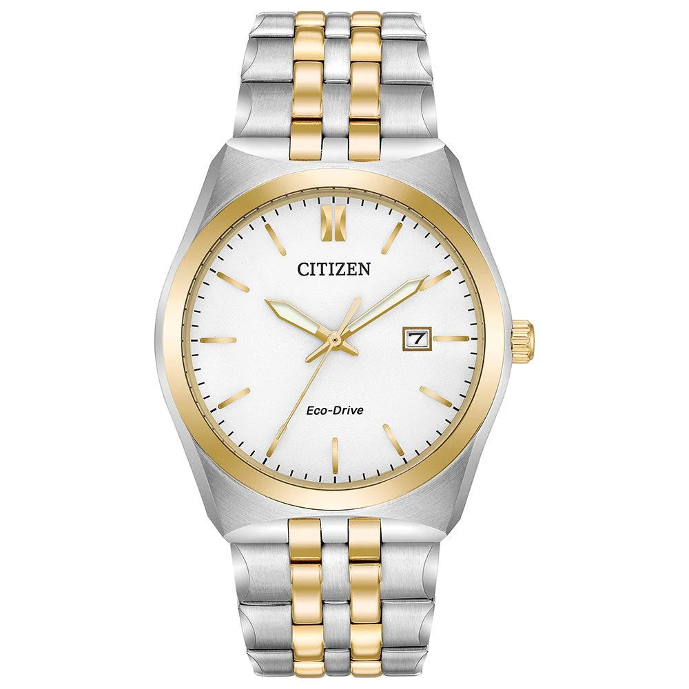商品Citizen|Citizen Gents Eco-Drive Corso Bracelet White dial Bracelet Watch,价格¥1862,第1张图片