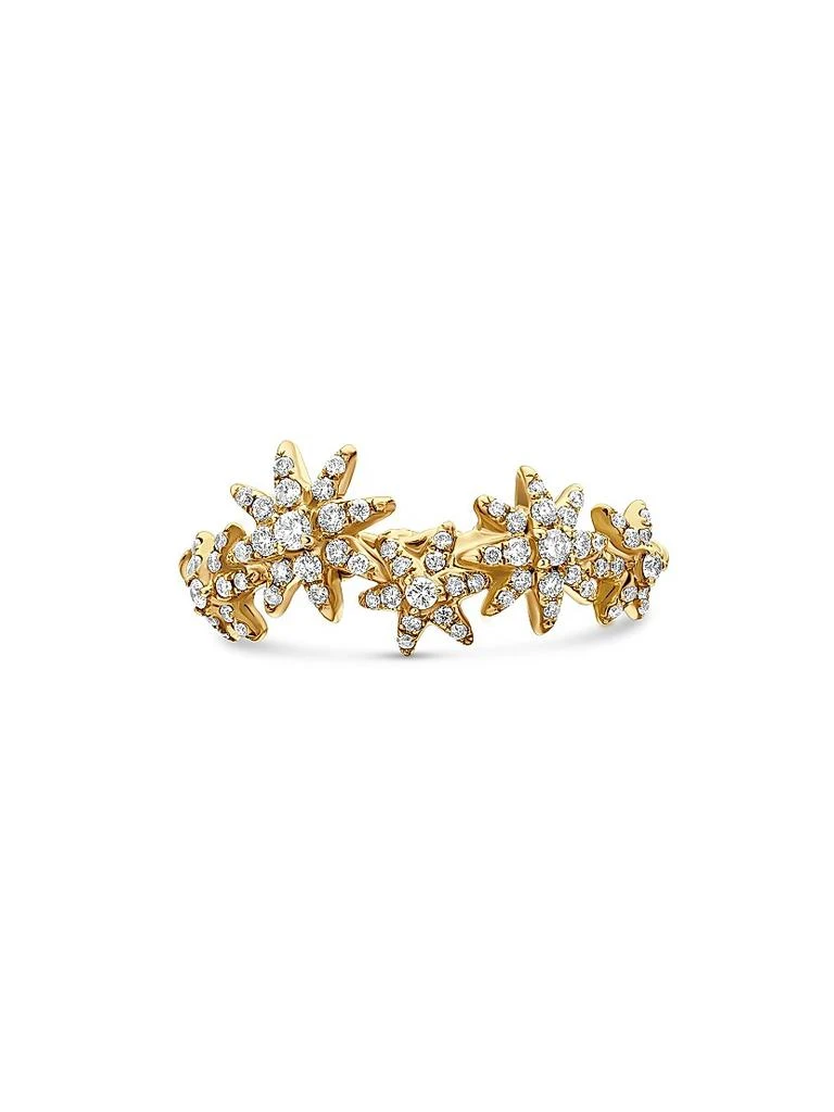 商品David Yurman|Starburst Cluster Band Ring in 18K Yellow Gold,价格¥13315,第4张图片详细描述