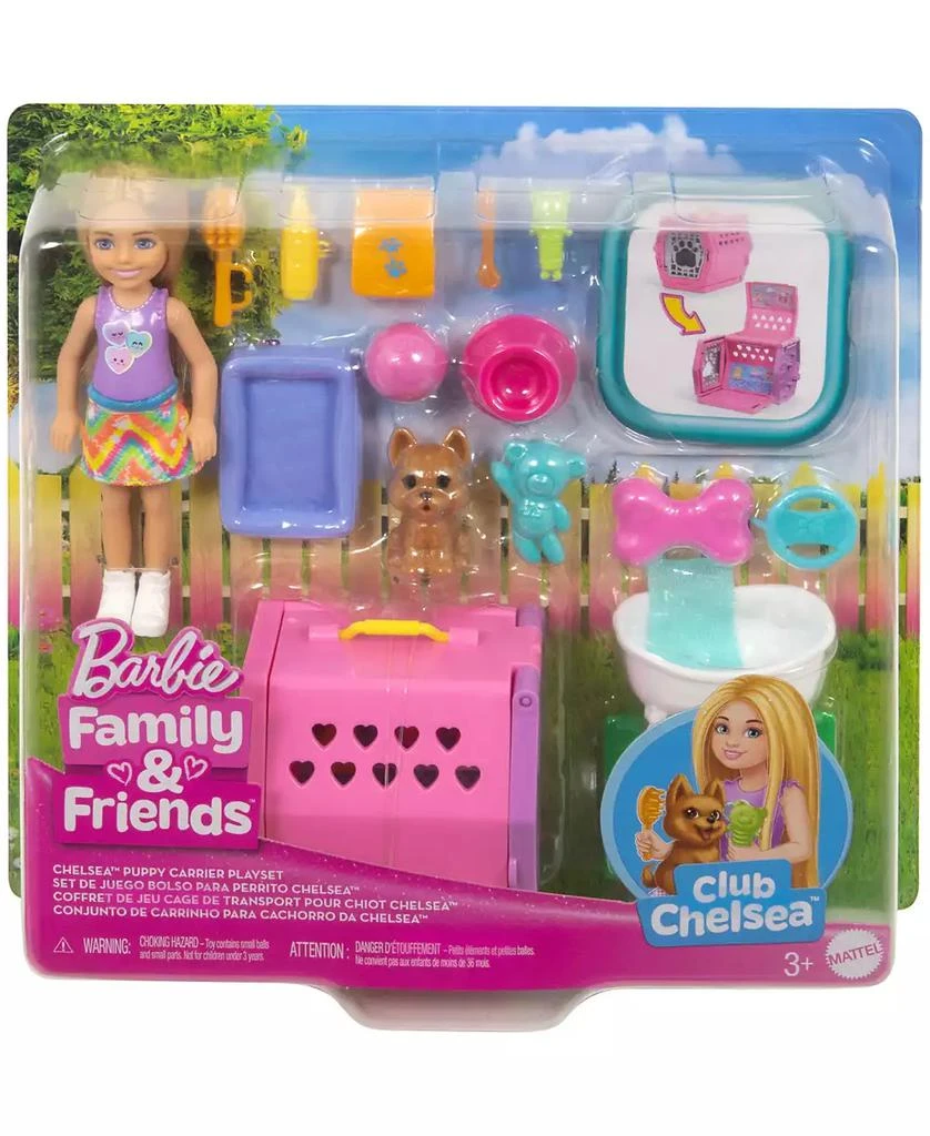 Chelsea Puppy Carrier Playset, Small Doll and Dog Carrier with Puppy Accessories 商品
