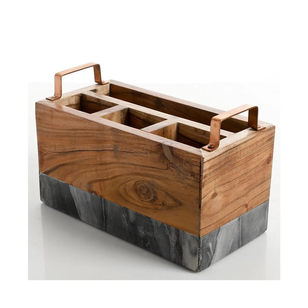 商品Gibson|Laurie Gates Wood & Marble Utensil Caddy,价格¥651,第1张图片