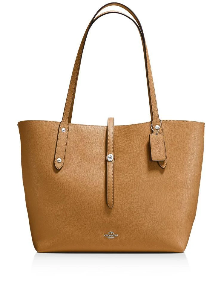 商品Coach|Market Tote in Polished Pebble Leather,价格¥1655,第1张图片