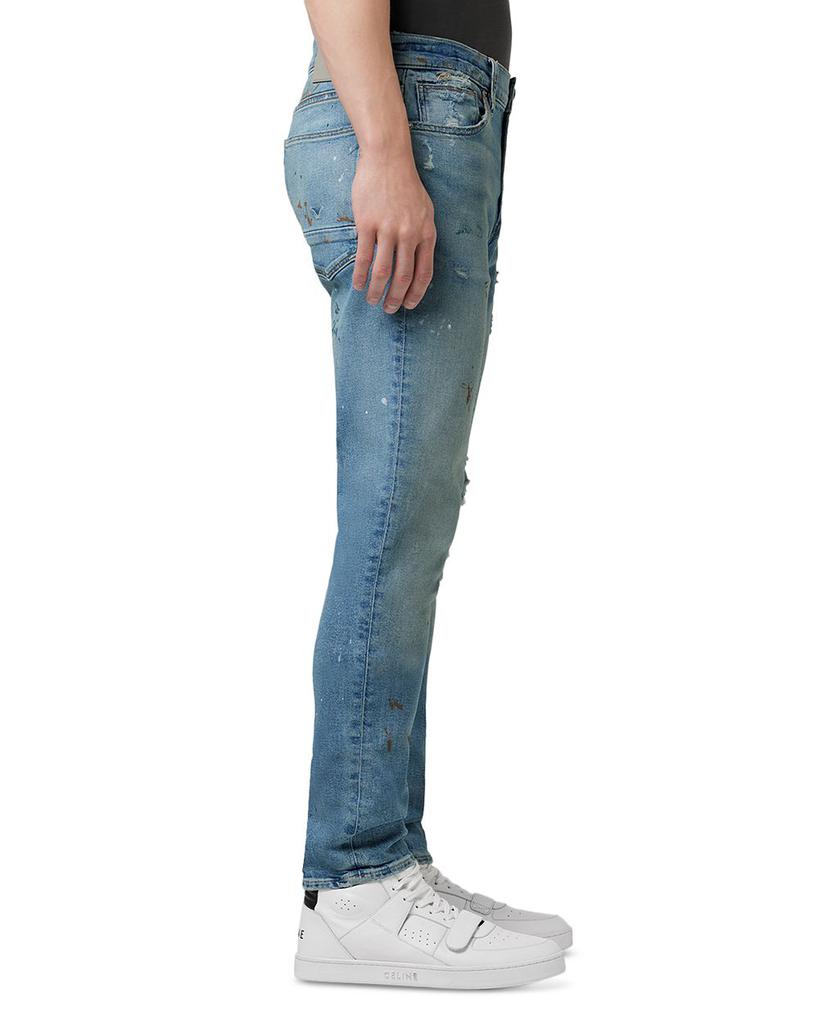 Axl Slim Fit Distressed Jeans in Disorder Blue商品第3张图片规格展示