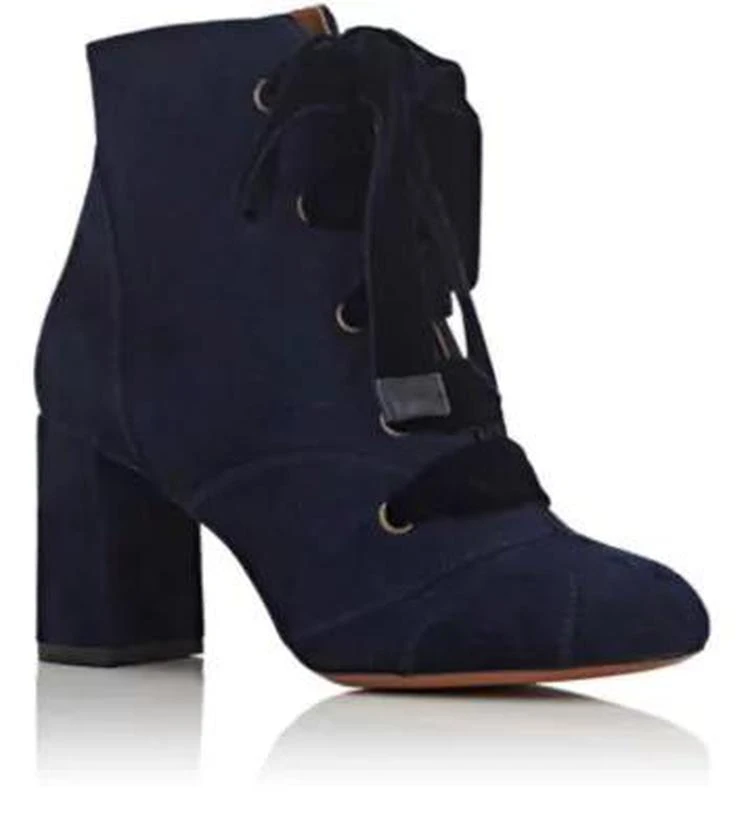 商品Chloé|Suede Lace-Up Ankle Boots,价格¥2968,第2张图片详细描述