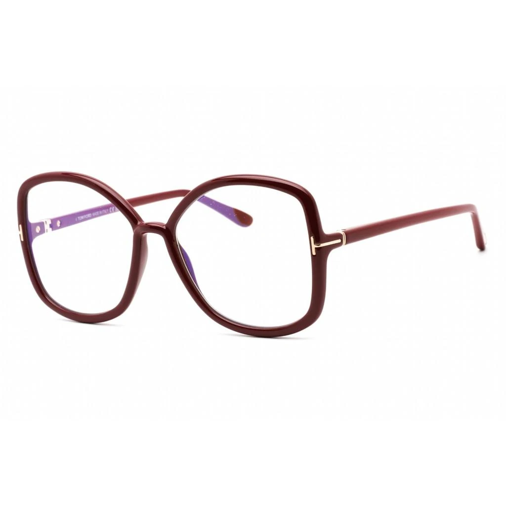 商品Tom Ford|Tom Ford Women's Eyeglasses - Full Rim Oversized Burgundy Plastic Frame | FT5845-B 074,价格¥728,第1张图片