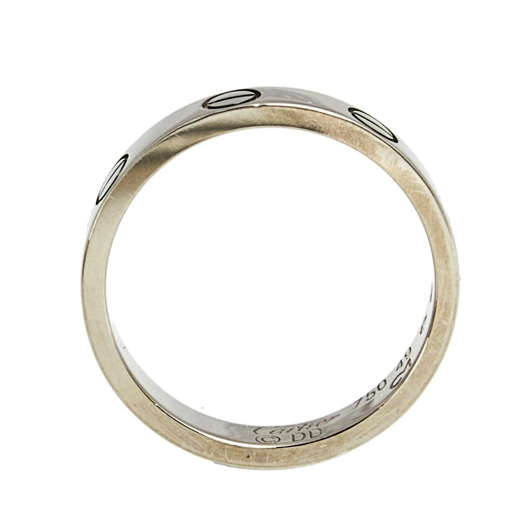 商品[二手商品] Cartier|Cartier Love 18k White Gold Narrow Wedding Band Ring Size 49,价格¥5146,第4张图片详细描述