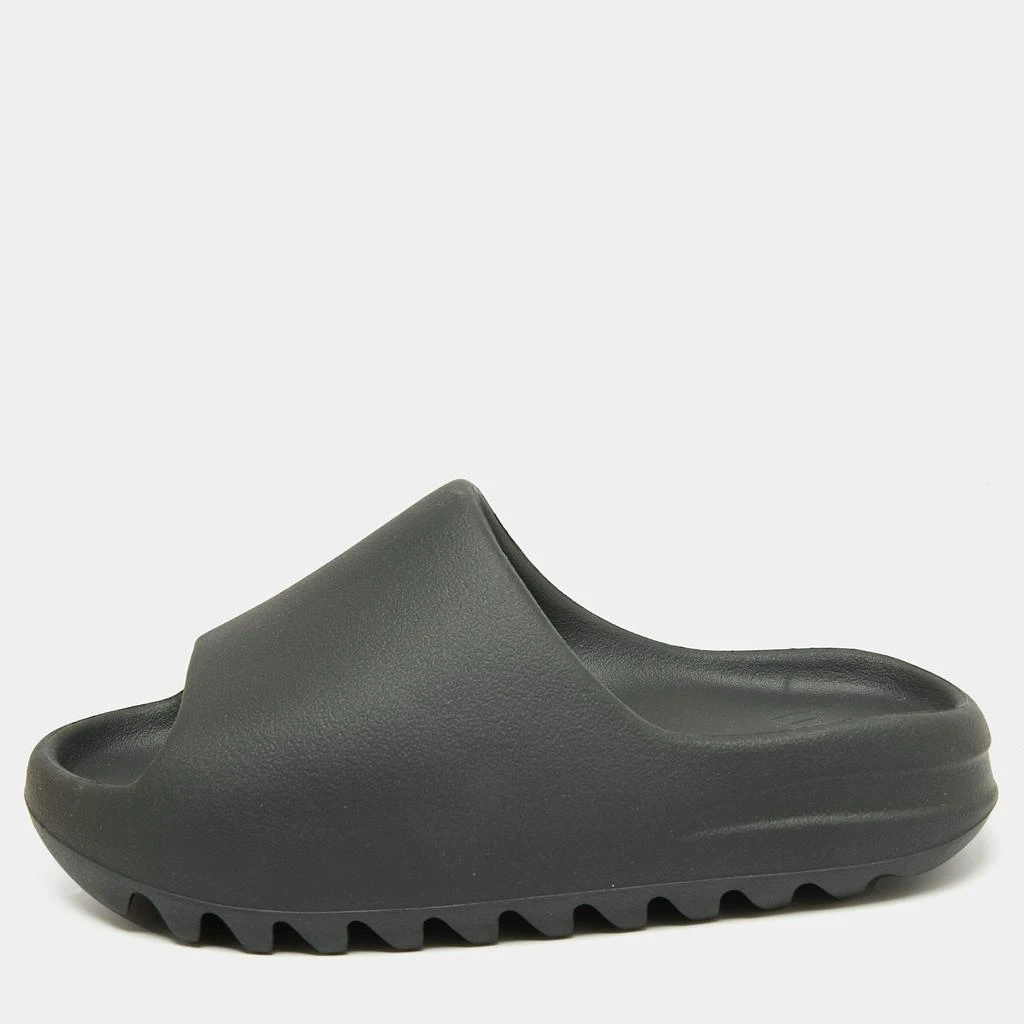 商品YEEZY|Yeezy Black Rubber Onyx Slide Sandals Size 37,价格¥1462,第1张图片