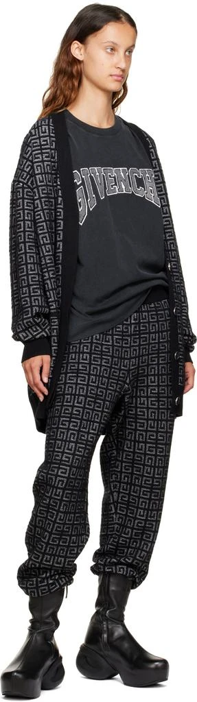 商品Givenchy|Black Chenille Appliqué T-Shirt,价格¥2426,第4张图片详细描述