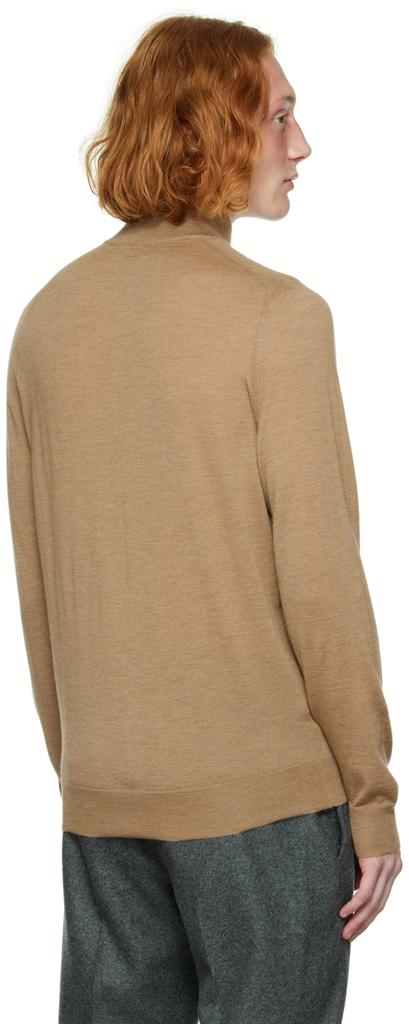 Beige Zip Sweater商品第3张图片规格展示