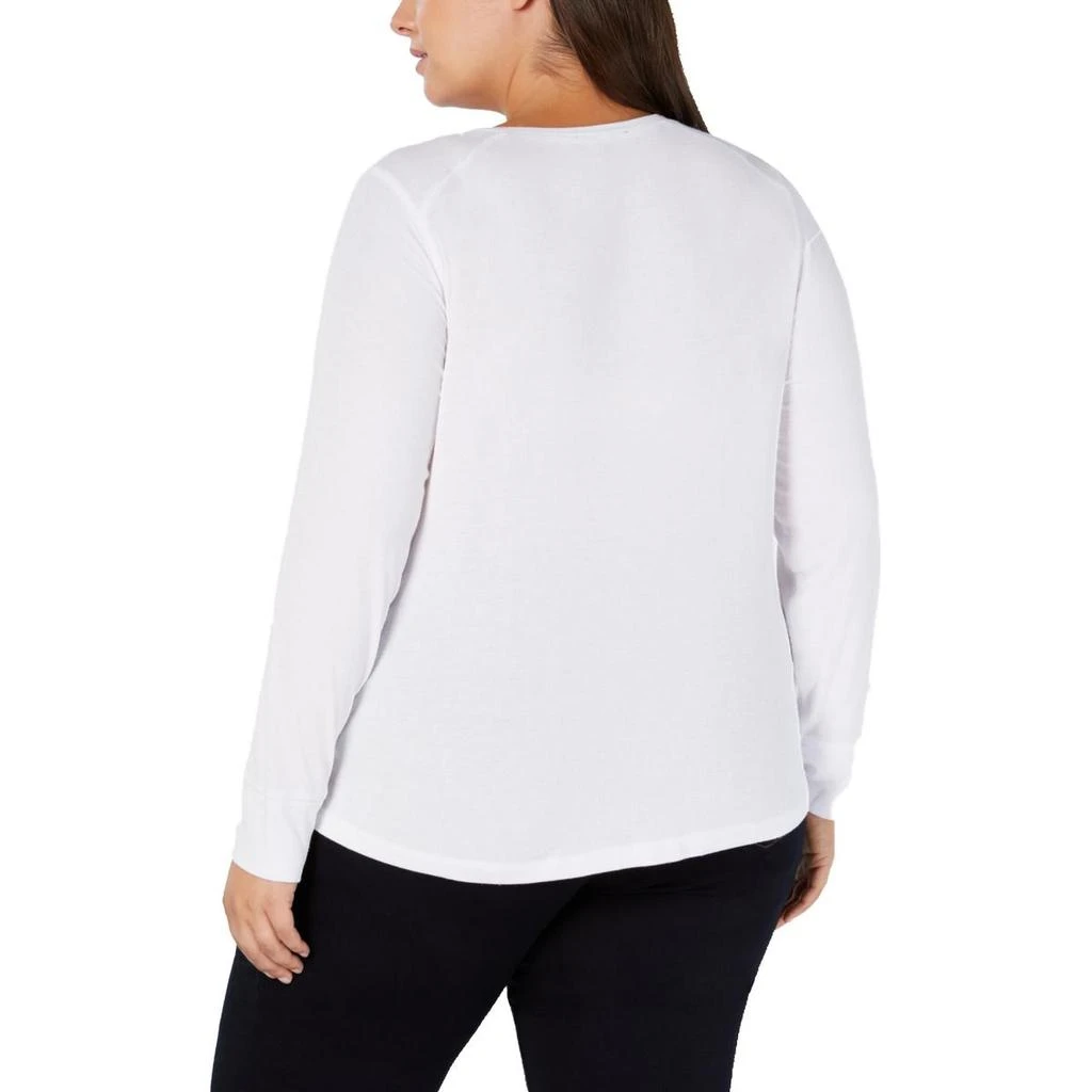 商品INC International|Plus Womens Ribbed Long Sleeves Pullover Top,价格¥174,第2张图片详细描述
