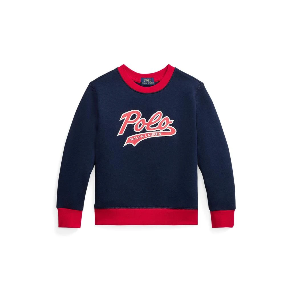 商品Ralph Lauren|Logo Fleece Sweatshirt (Little Kids),价格¥428,第1张图片