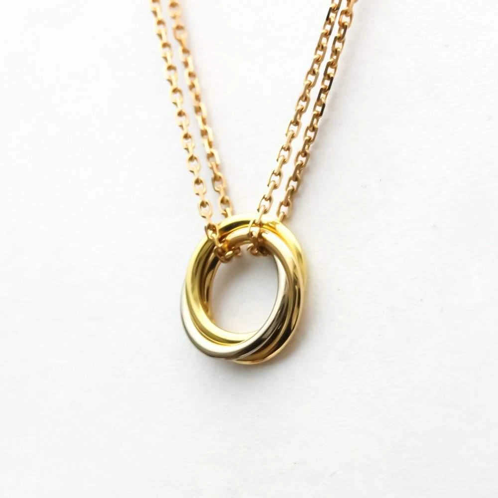 Cartier Trinity De Cartier 18K Yellow Rose White Gold Necklace 商品