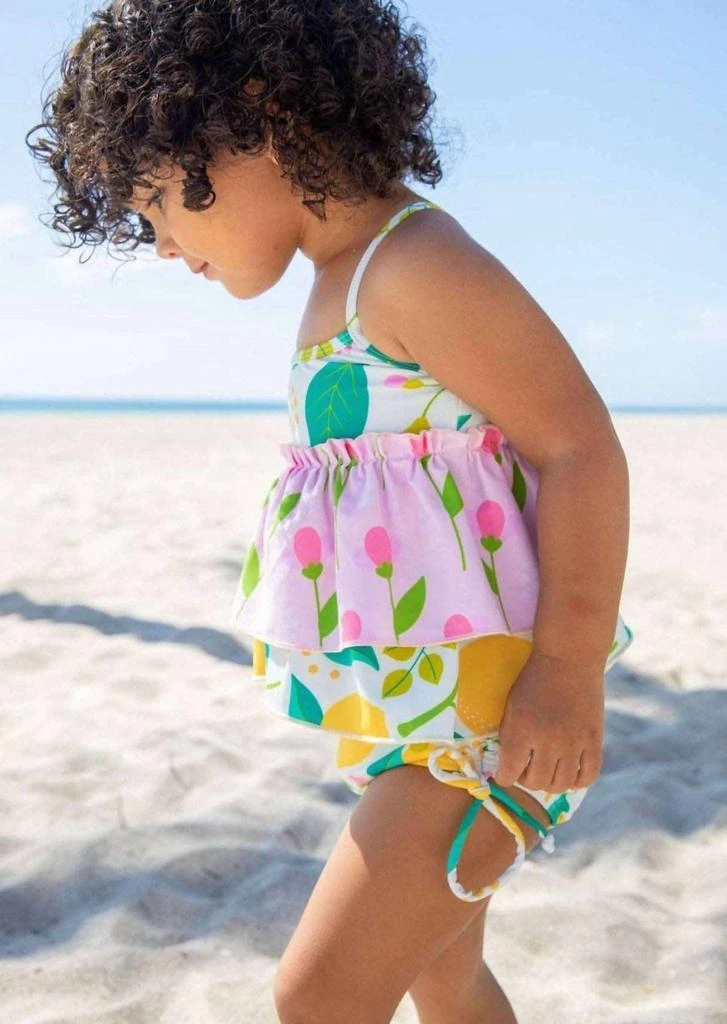 商品Blueberry Bay swimwear|Girls Bali Sunset Two-Piece Swimsuit In Multi,价格¥256,第2张图片详细描述