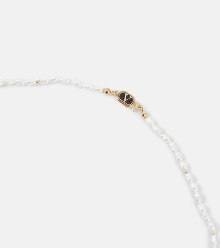 商品Valentino|人造珍珠与珐琅项链,价格¥7304,第2张图片详细描述