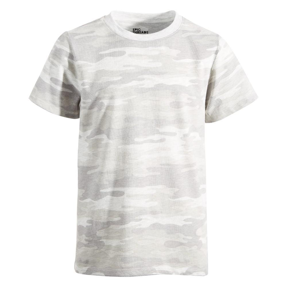 商品Epic Threads|Big Boys Camo-Print T-Shirt, Created for Macy's,价格¥30,第1张图片