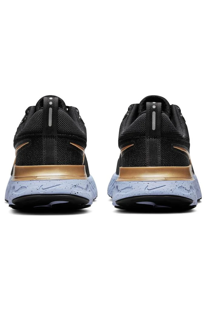 React Infinity Run Flyknit 2 Shoes - Black/Ghost/Dark Smoke Grey/Metallic Gold | Women's 商品