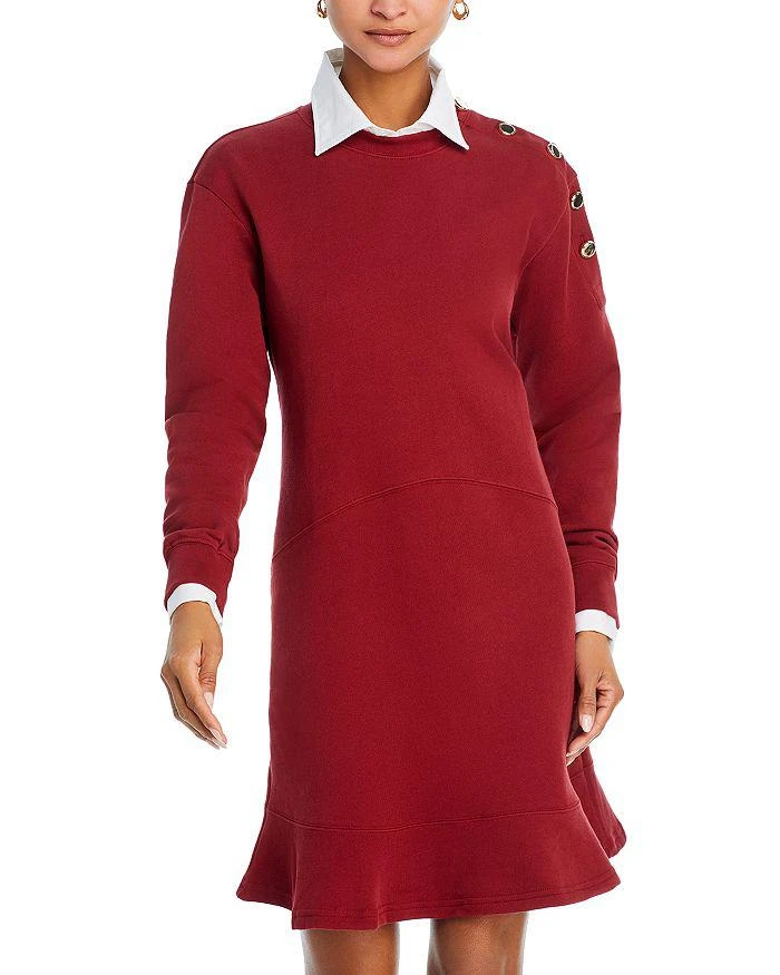 商品Derek Lam|Camden Button Sweatshirt Dress,价格¥1526,第1张图片详细描述