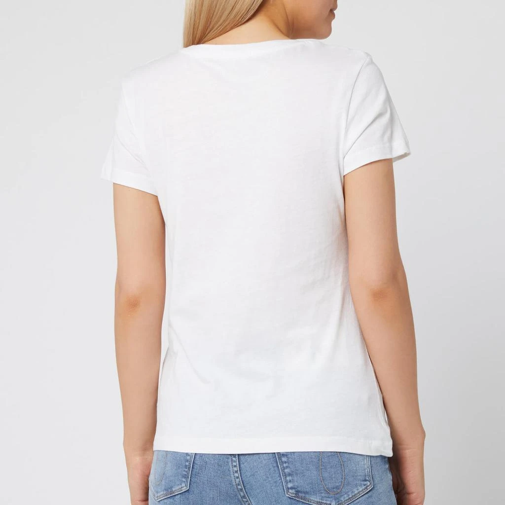 商品Calvin Klein|Calvin Klein Jeans Women's Institutional Logo Slim Fit T-Shirt - Bright White,价格¥118,第2张图片详细描述