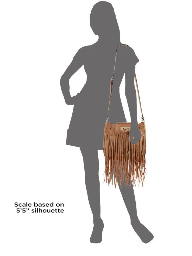 商品Calvin Klein|Fringed Leather Crossbody,价格¥896,第4张图片详细描述