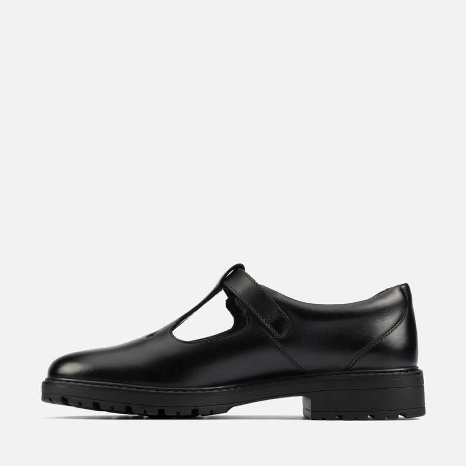 商品Clarks|CLARKS YOUTH DEMPSTER BAR SCHOOL SHOES - BLACK LEATHER,价格¥316,第3张图片详细描述